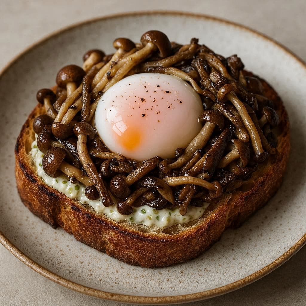 63O Egg Truffle Mushroom Toast – Ottoman Coffee Brewers